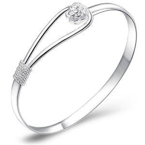 Silver Plated Cuff Bangle Bracelet